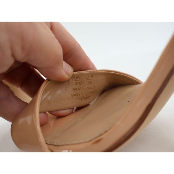 Sam Edelman Womens Yaro Ankle Strap Beige Patent Sandals Size 10 M Bridal Prom - Picture 16 of 16